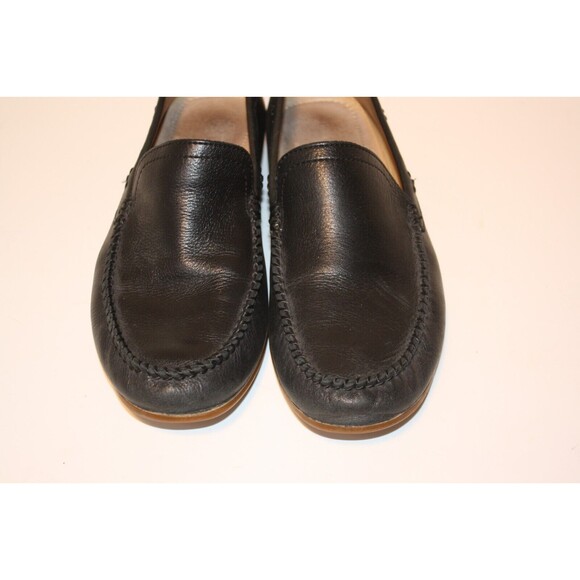 FRYE Black Lewis Venetian Leather Loafers Driving Moccasins Men's sz 9.5 - Picture 2 of 8
